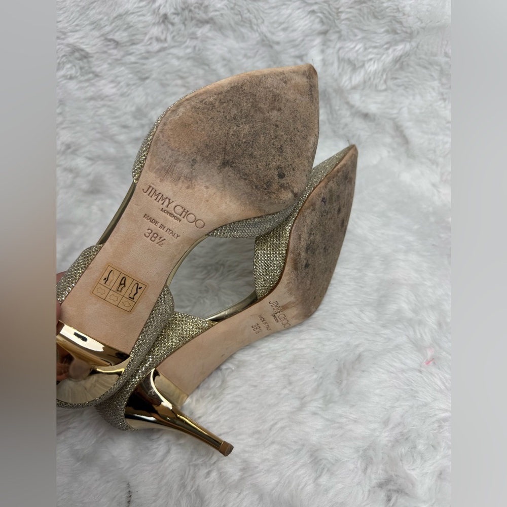 Jimmy Choo Addison 85mm gold goddess heels - Picture 11 of 11